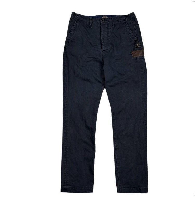 Designer × Japanese Brand × Kapital Vintage Kapital Casual Navy Buckle Back Phat Size US 32 / EU 48 - 2 Thumbnail