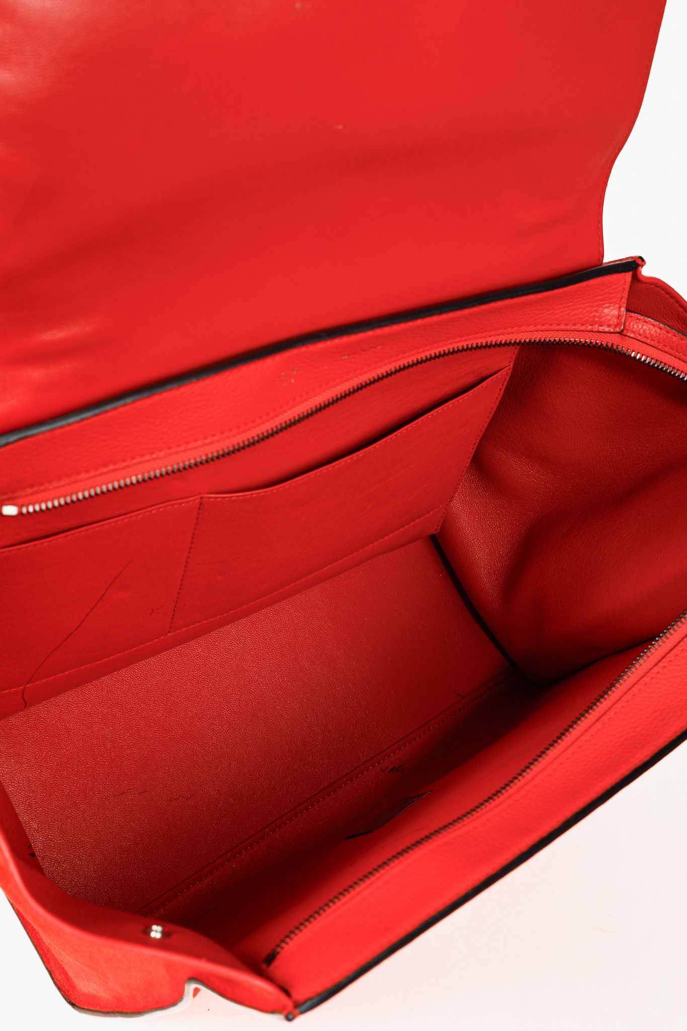 Celine Celine Trapeze Medium in Orange Leather and Suede Size ONE SIZE - 14 Thumbnail