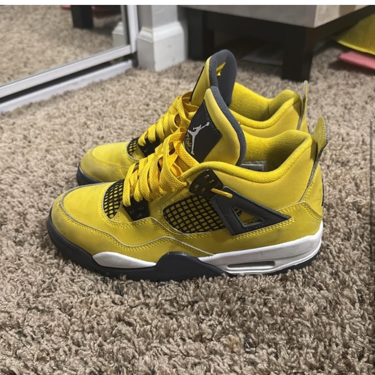 Jordan Brand × Nike 2021 Retro Jordan 4 “Lightning” Size US 6.5 / IT 36.5 - 3 Thumbnail
