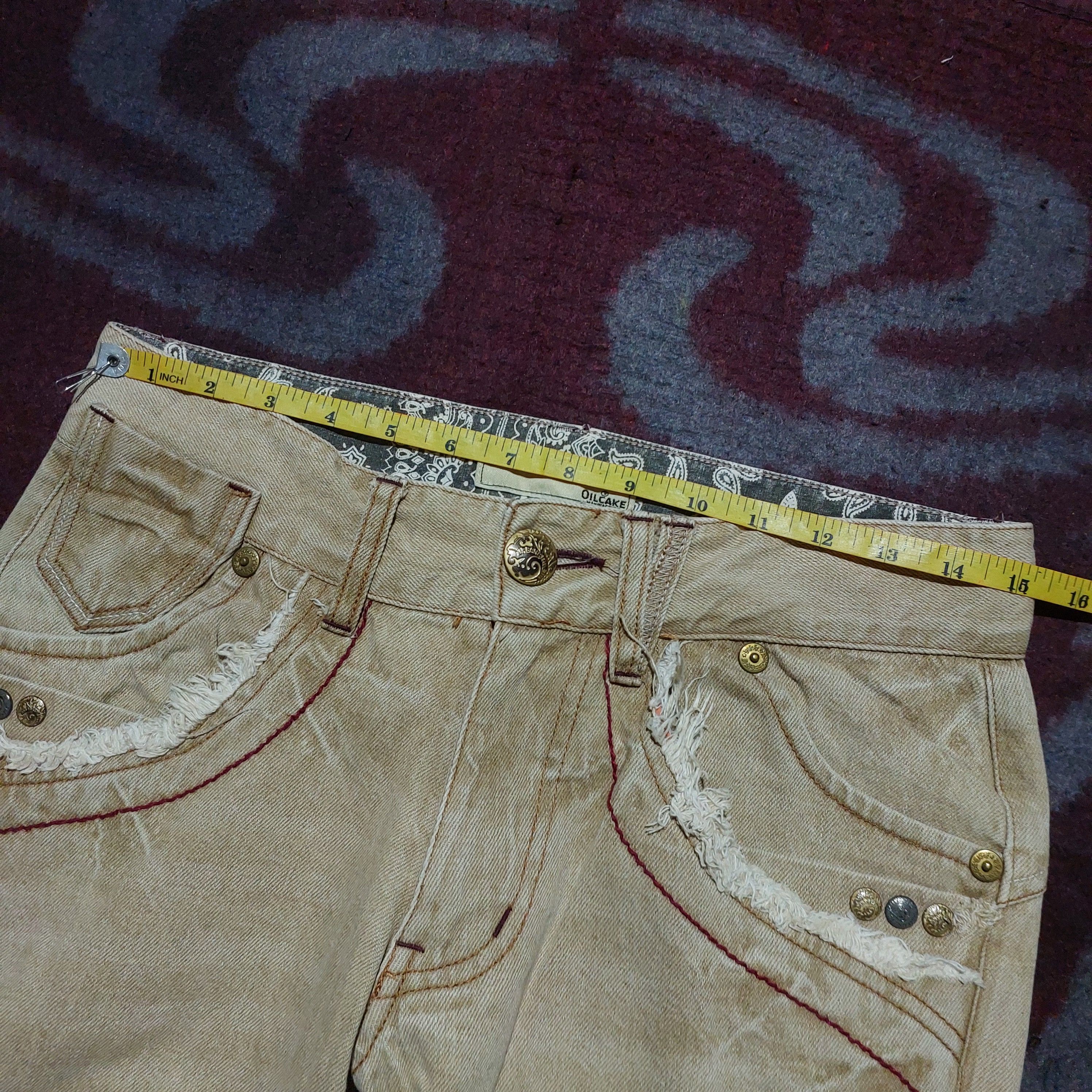 Tornado Mart Oil cake japanese faded dark beige boot cut jeans Size US 30 / EU 46 - 13 Thumbnail