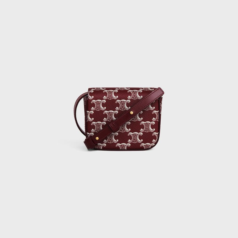 Celine o1w1db10326 10I512GBKSize:OS/Crossbody Bag in Burgundy/White Size ONE SIZE - 3 Thumbnail