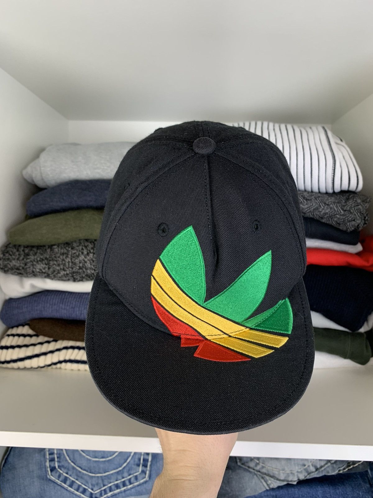 Other Vintage Big Trefoil Logo Rasta Cap Hat Size L Size ONE SIZE - 2 Thumbnail