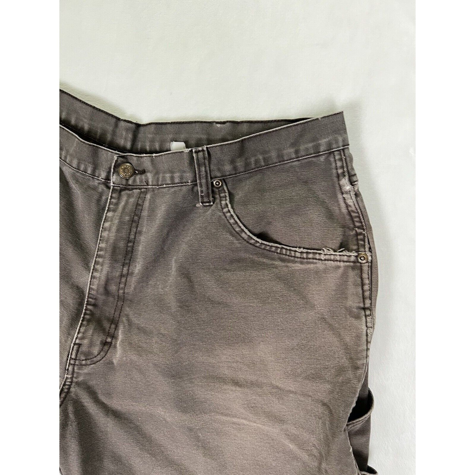 Vintage Vintage Big Smith Brown Carpenter Canvas Shorts Size 40 Dist Size US 40 / EU 56 - 4 Thumbnail