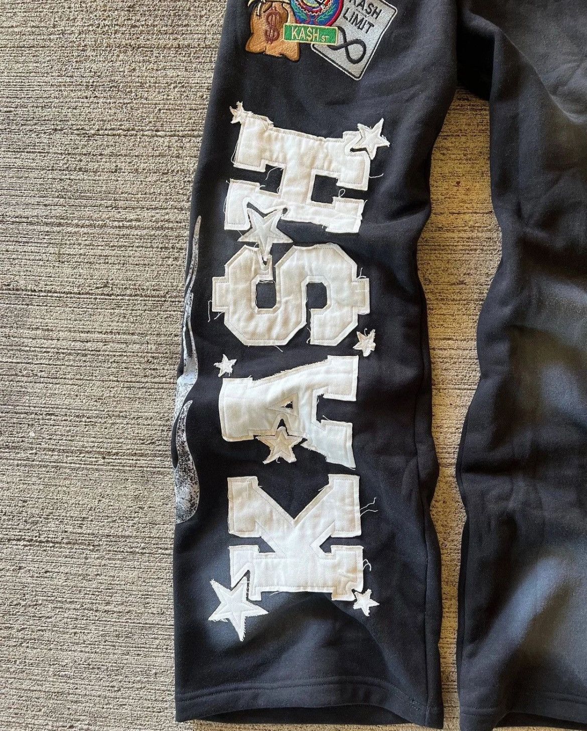 Double Waist Black Boxer Baggy Sweatpants