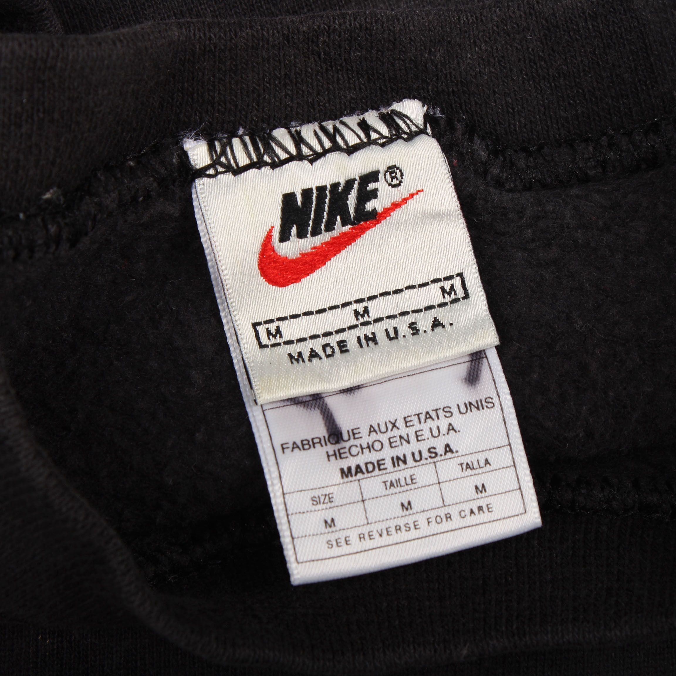 Nike × Vintage Vintage 90s Nike Sweatshirt Crewneck Black Size US M / EU 48-50 / 2 - 4 Thumbnail