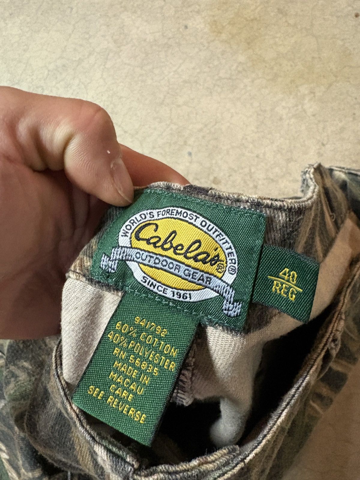 Cabelas Vintage 90s Cabela’s Mossy Oak Camo Cargo Pants Size 40x32 Size US 40 / EU 56 - 8 Thumbnail