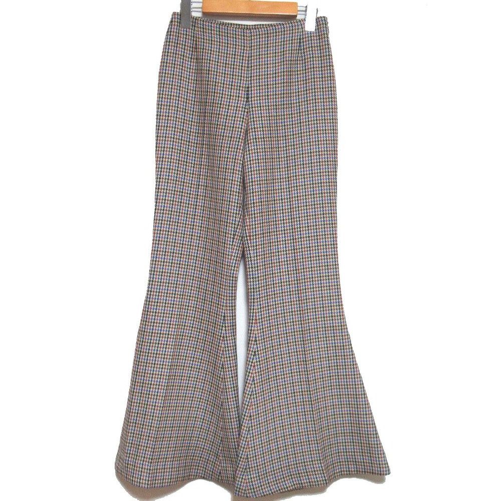 Stella McCartney Stella Mccartney Stella McCartney Houndstooth Wool Flare Pants Cotton Pants DUTY FREE for USA Size ONE SIZE - 1 Thumbnail