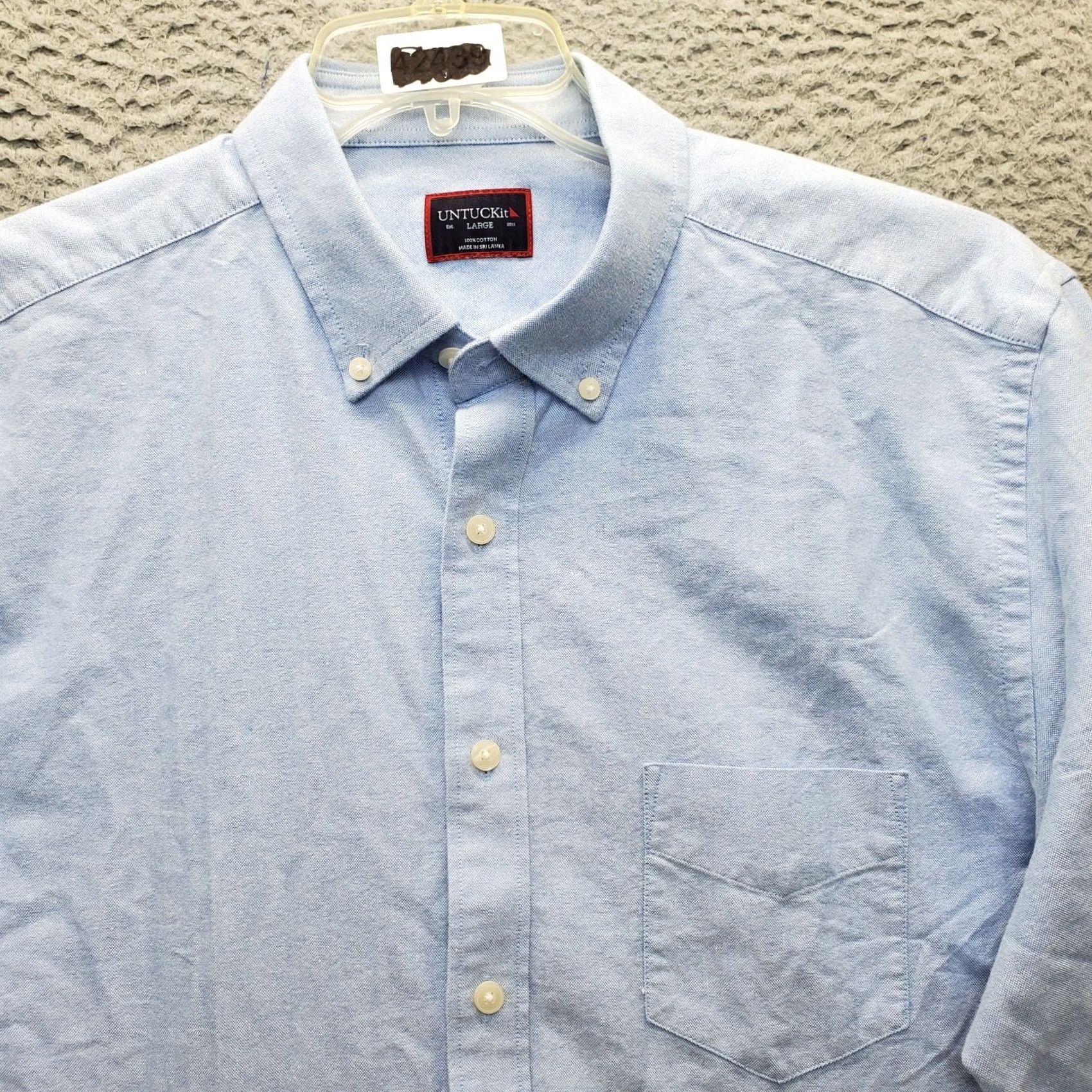 UNTUCKit UNTUCKit Shirt Mens Large Multi Long Sleeve Collared Button Down Chest Pocket Size US L / EU 52-54 / 3 - 7 Thumbnail