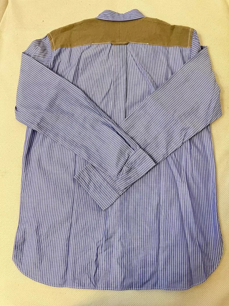 Junya Watanabe Junya Watanabe Patchwork Striped Shirt Size US M / EU 48-50 / 2 - 3 Thumbnail