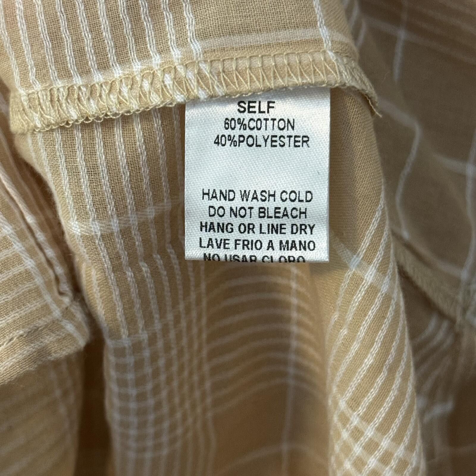 Eastland NWT Easel Beige Plaid Button-Up Shirt Size Small Size S / US 4 / IT 40 - 3 Thumbnail
