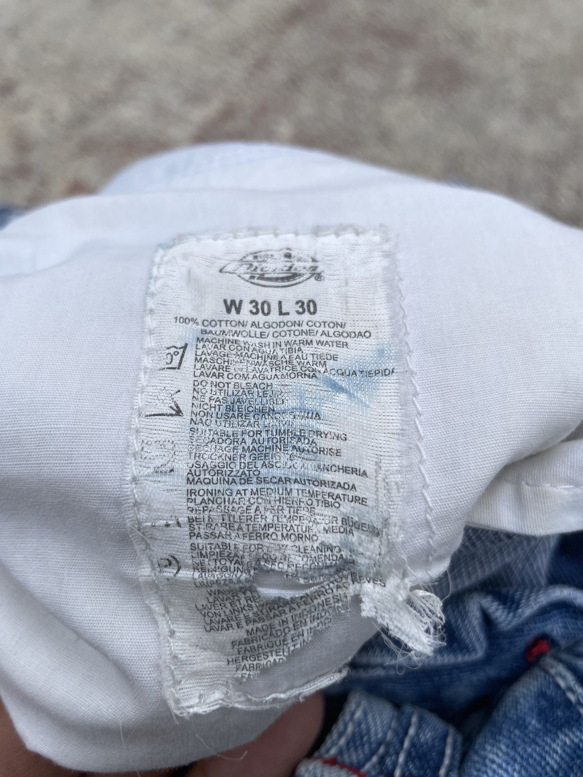 Dickies Rare 90s Dickies Jorts Pants Embroidery Vintage Denim Short Size US 30 / EU 46 - 10 Thumbnail
