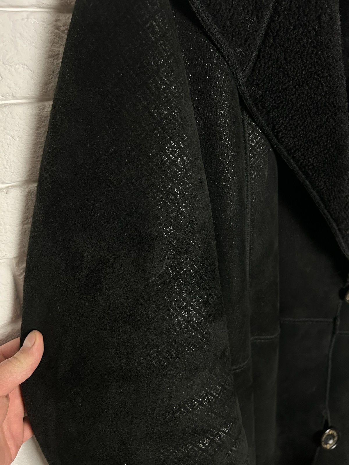 Fendi × Vintage Fendi Full Monogram Vintage Sherpa Fur Coat Shearling Jacket Size US M / EU 48-50 / 2 - 6 Thumbnail