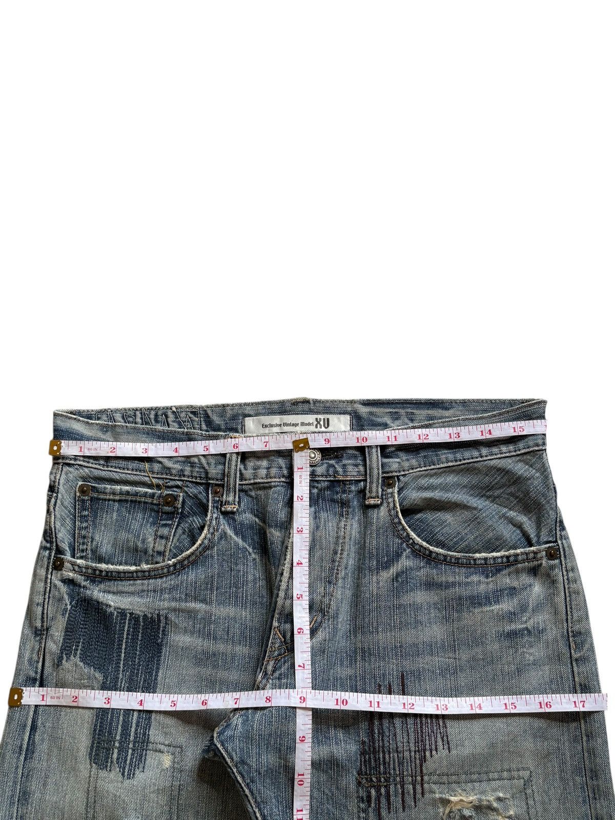 Edwin Exclusive Vintage Edwin XV Bleach Embroidered Loose Jeans Size US 32 / EU 48 - 12 Thumbnail