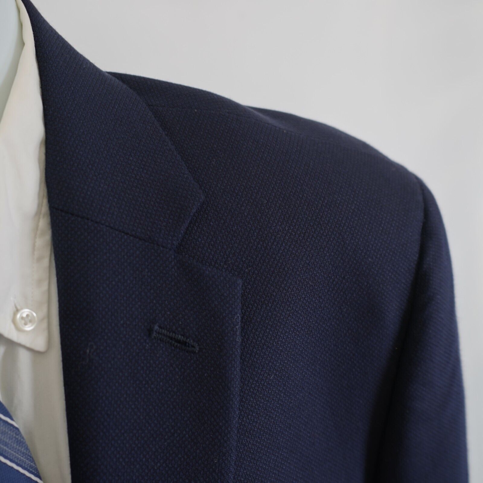 Jos. A. Bank Jos A Bank Reserve Thick Basketweave Wool Silk Blazer 42R 2 Size 42R - 2 Thumbnail