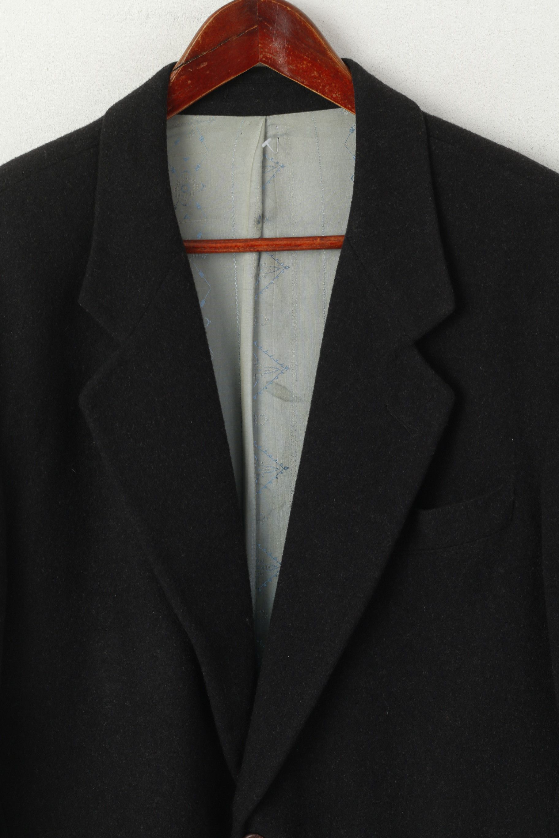 Vintage More Than Fashion San Siro Men 48 42 Blazer Cashmere 2534 Size 42R - 3 Thumbnail