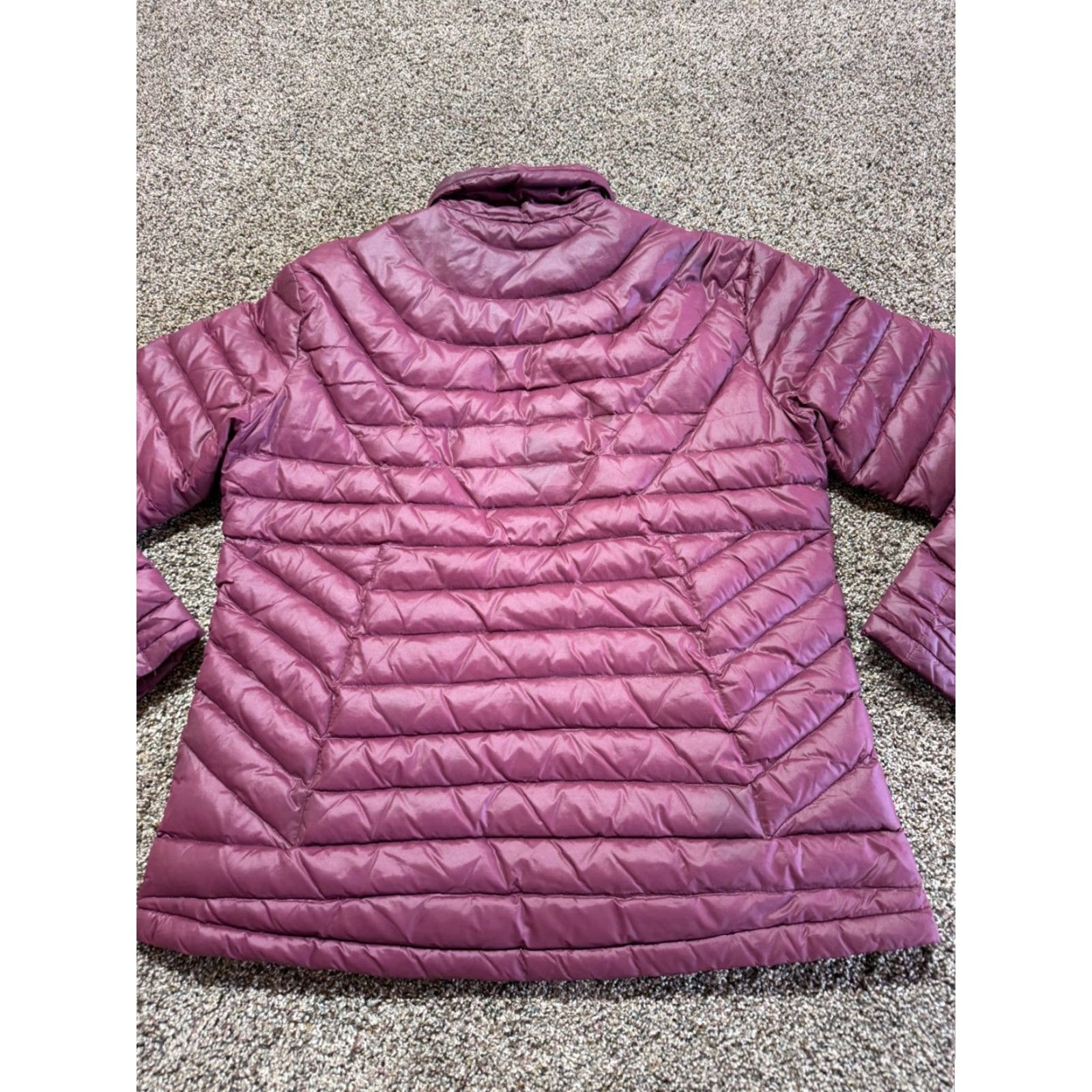 Vintage Wyoming Traders Stormy Puffer Coat Women's Down Jacket Large Plum Windproof 800 Fill Quilted Coat Size L / US 10 / IT 46 - 2 Thumbnail