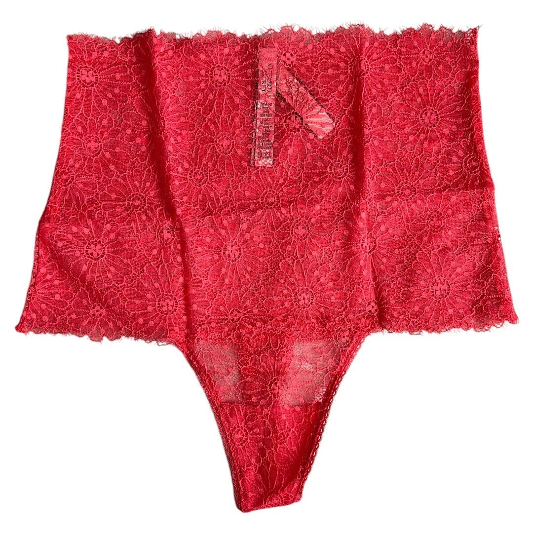 Victorias Secret Victoria's Secret High-Rise Wild Watermelon Thong Panty, S in Pink, Women's