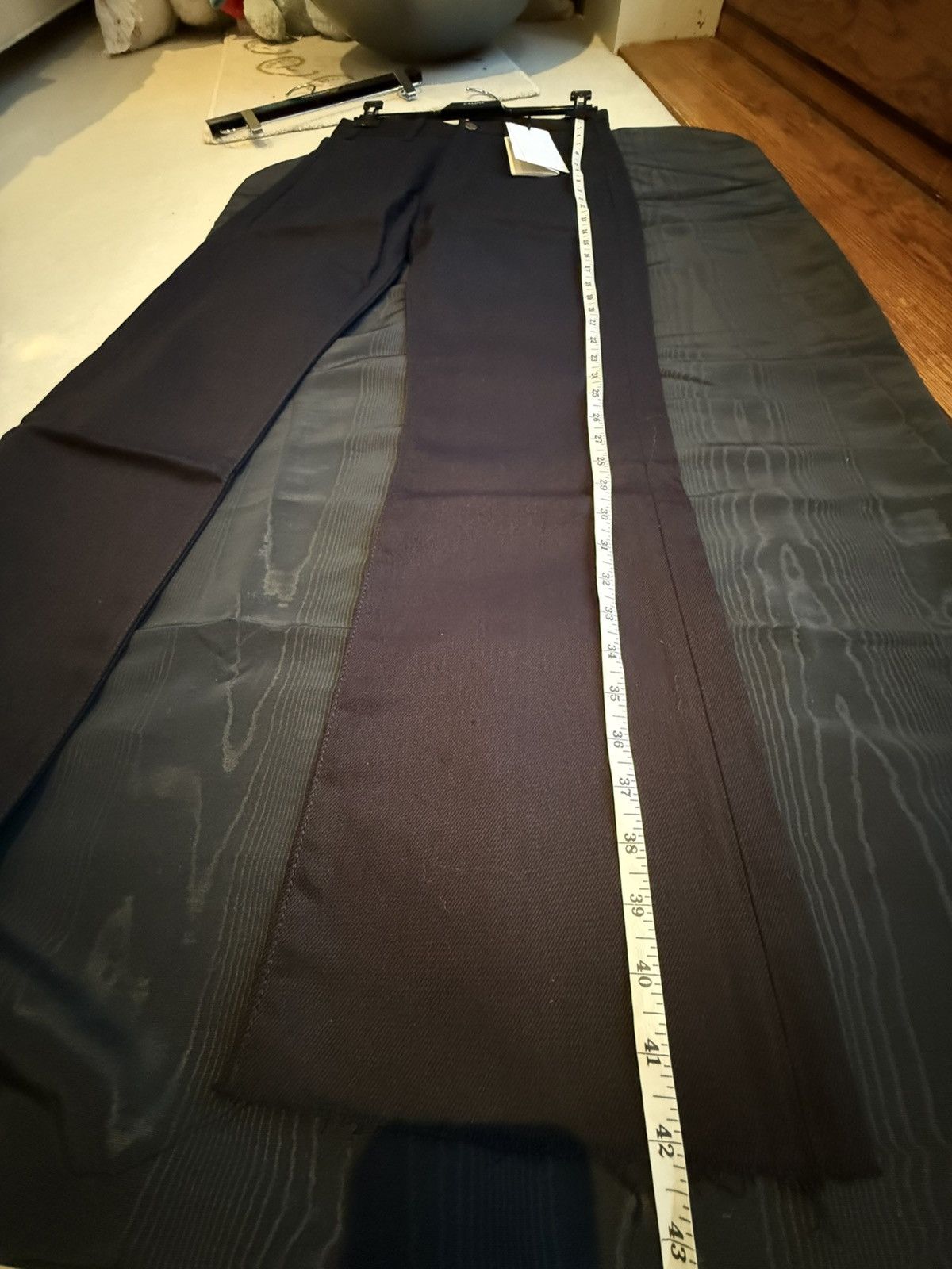 Celine Holy Grail FW21 Celine raw hem flared dylan black jeans 30 Size US 30 / EU 46 - 9 Thumbnail
