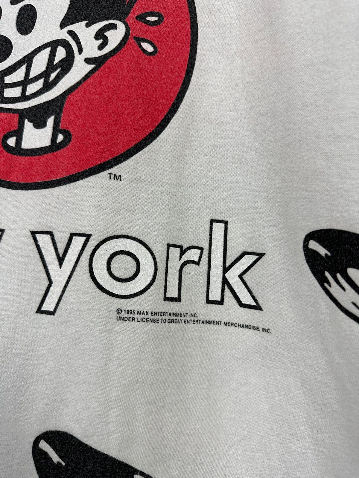 Rap Tees 1995 Vintage Nervous New York Records Rap T-Shirt Size US XL / EU 56 / 4 - 12 Thumbnail