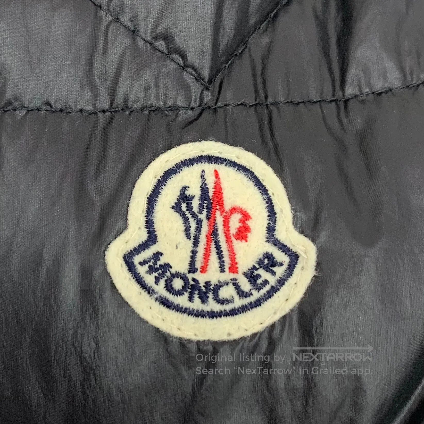 Moncler Moncler size 7 Black Logo Patch Collar Zipper Long Sleeve Size US M / EU 48-50 / 2 - 5 Thumbnail