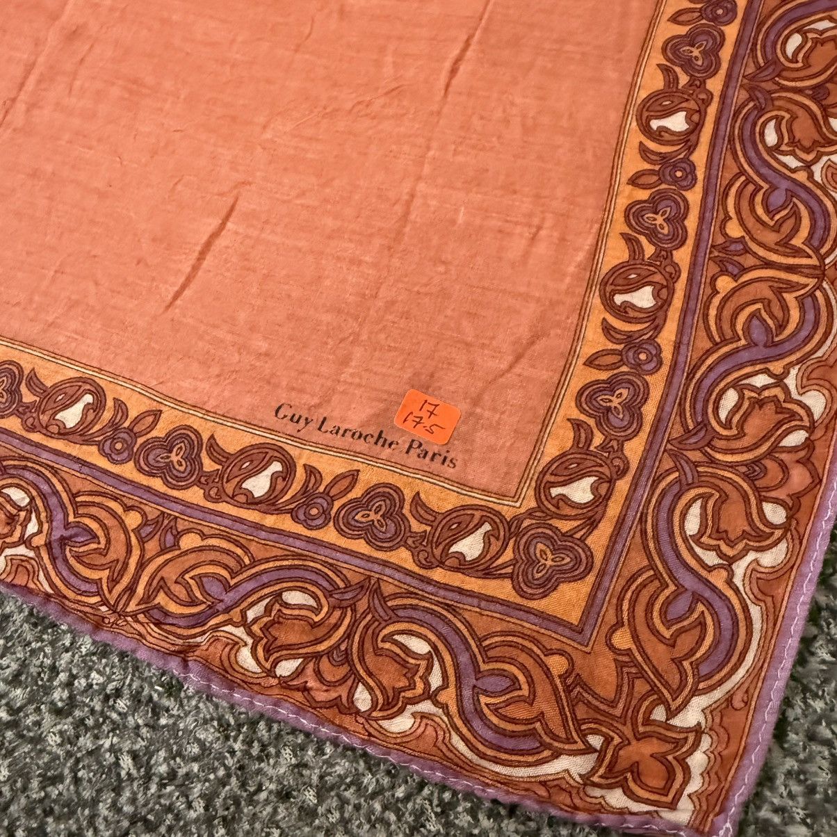 Guy Laroche 🔥Handkerchief | Neckerchief | Bandana | Pocket-square | Size ONE SIZE - 6 Thumbnail