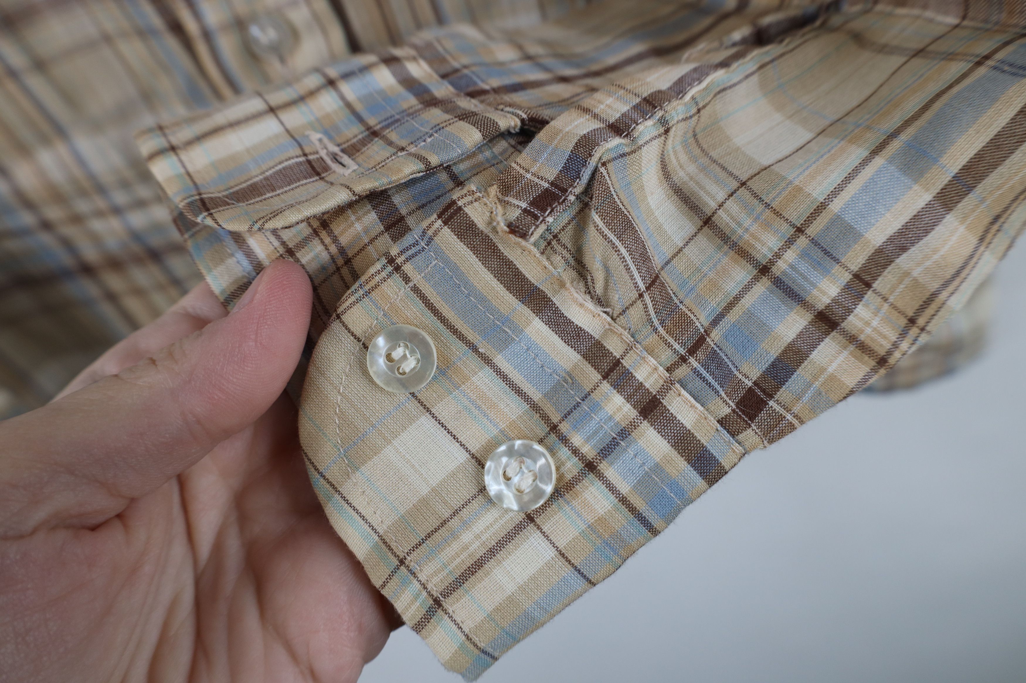 Levi's Vintage 70s Levis Wildfire Button Shirt Earth Tone Plaid Size US S / EU 44-46 / 1 - 4 Thumbnail