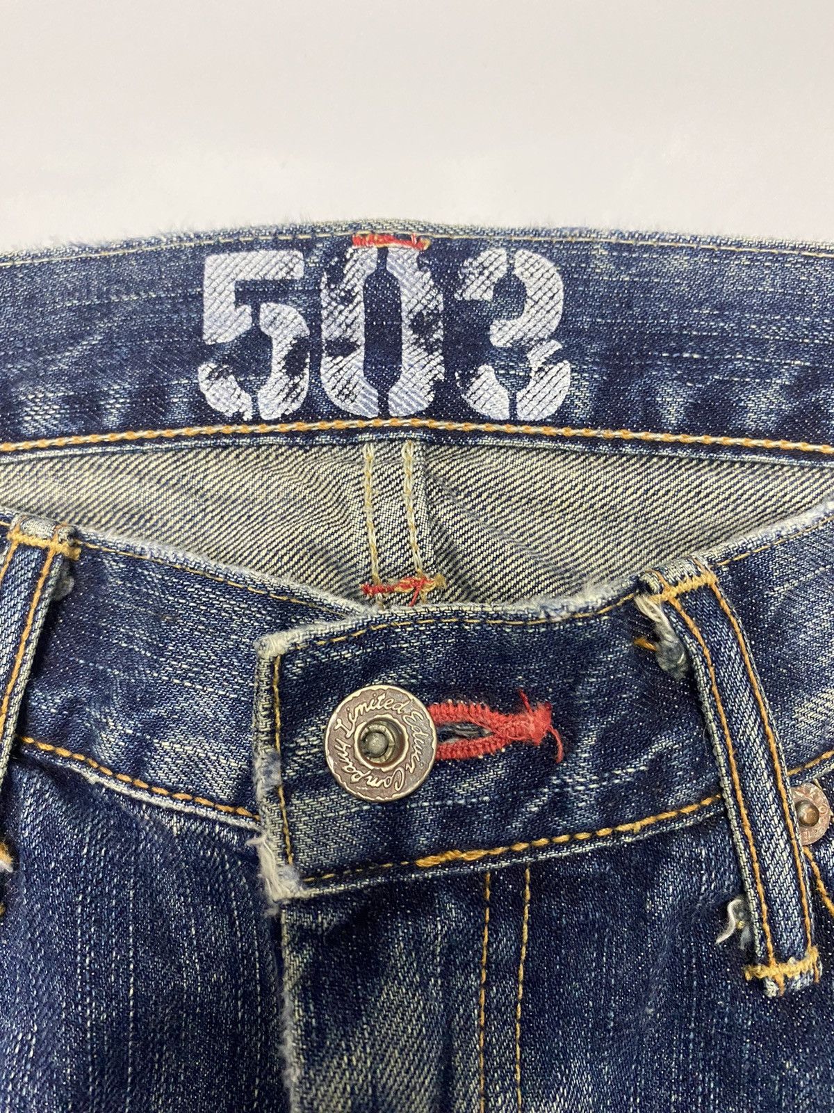 Edwin × Hysteric Glamour × If Six Was Nine FLARE🔥EDWIN MISS 503 BOOTCUT FLARED DISTRESSED DENIM JEANS Size 31" - 9 Thumbnail