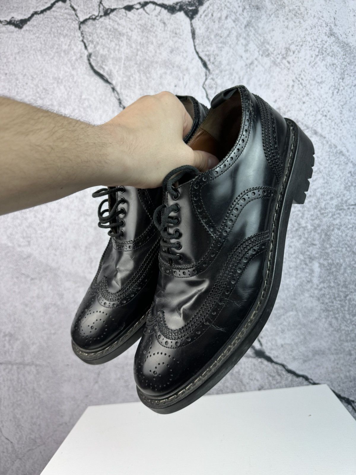 Givenchy RARE Givenchy Chunky Leather Derbies Shoes Size US 11 / EU 44 - 1 Thumbnail
