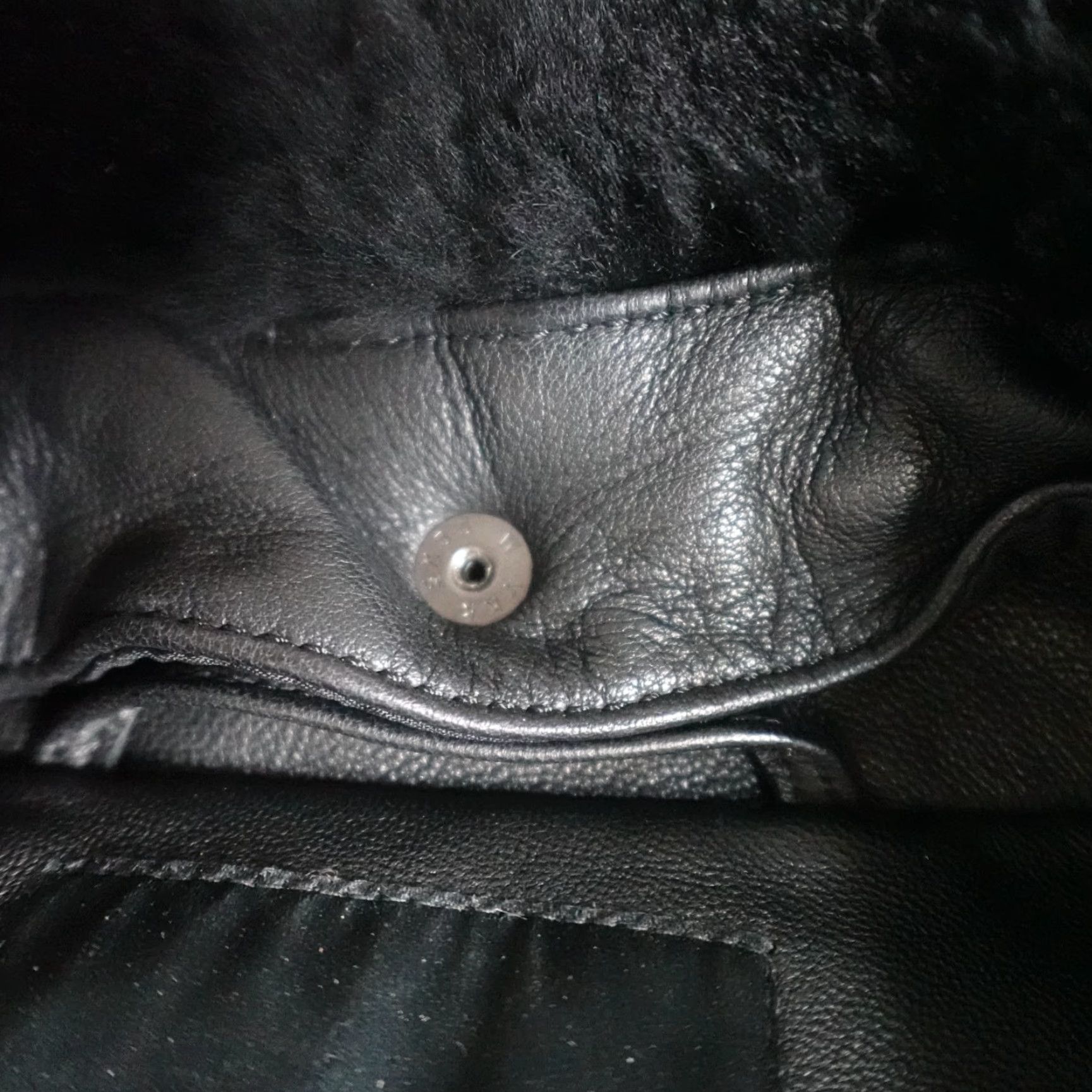 Vintage DSTLD Leather Jacket Biker Mens L Black Full Zip Removable Collar Size US L / EU 52-54 / 3 - 4 Thumbnail