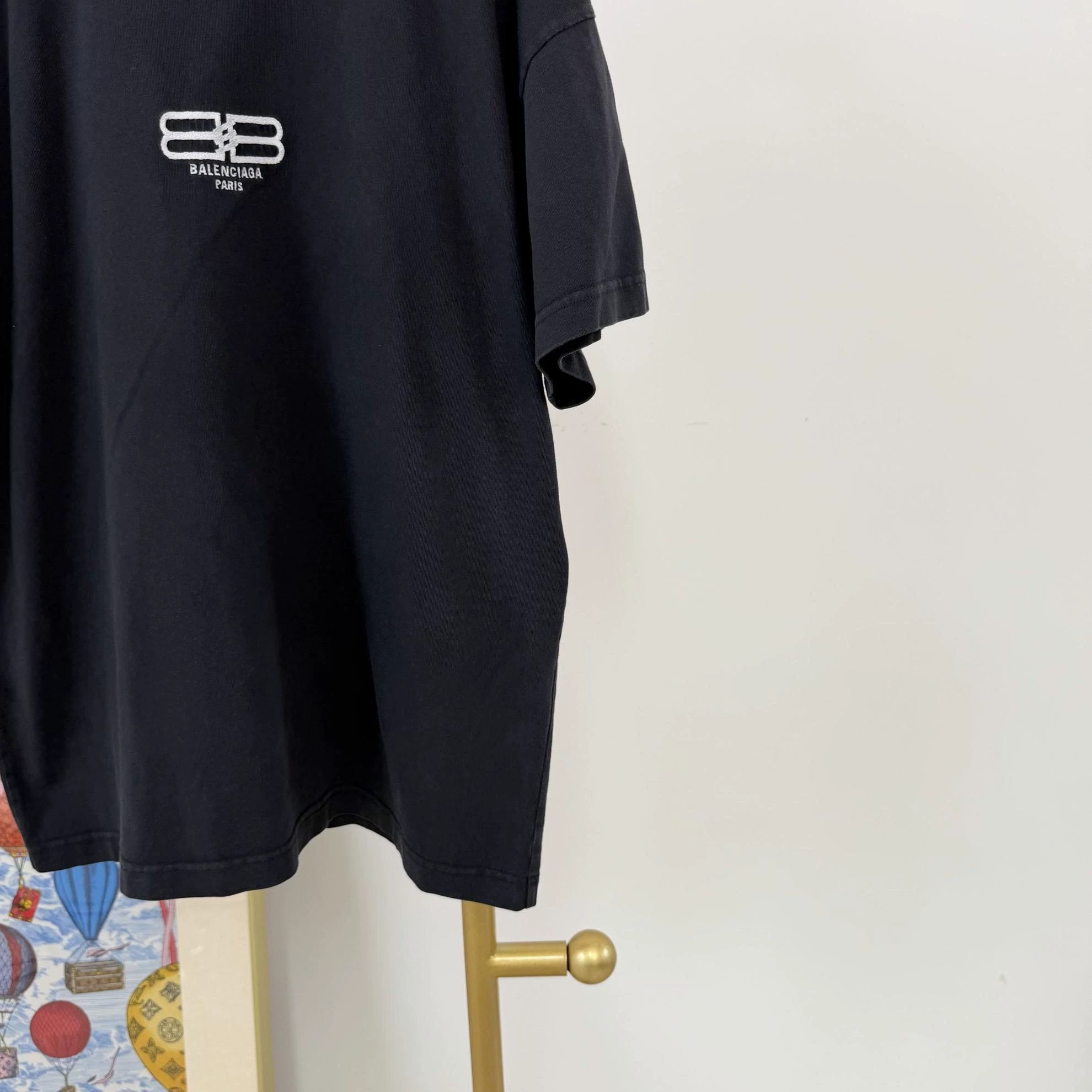 Balenciaga Balenciaga Black Logo TEE S Size US S / EU 44-46 / 1 - 4 Thumbnail