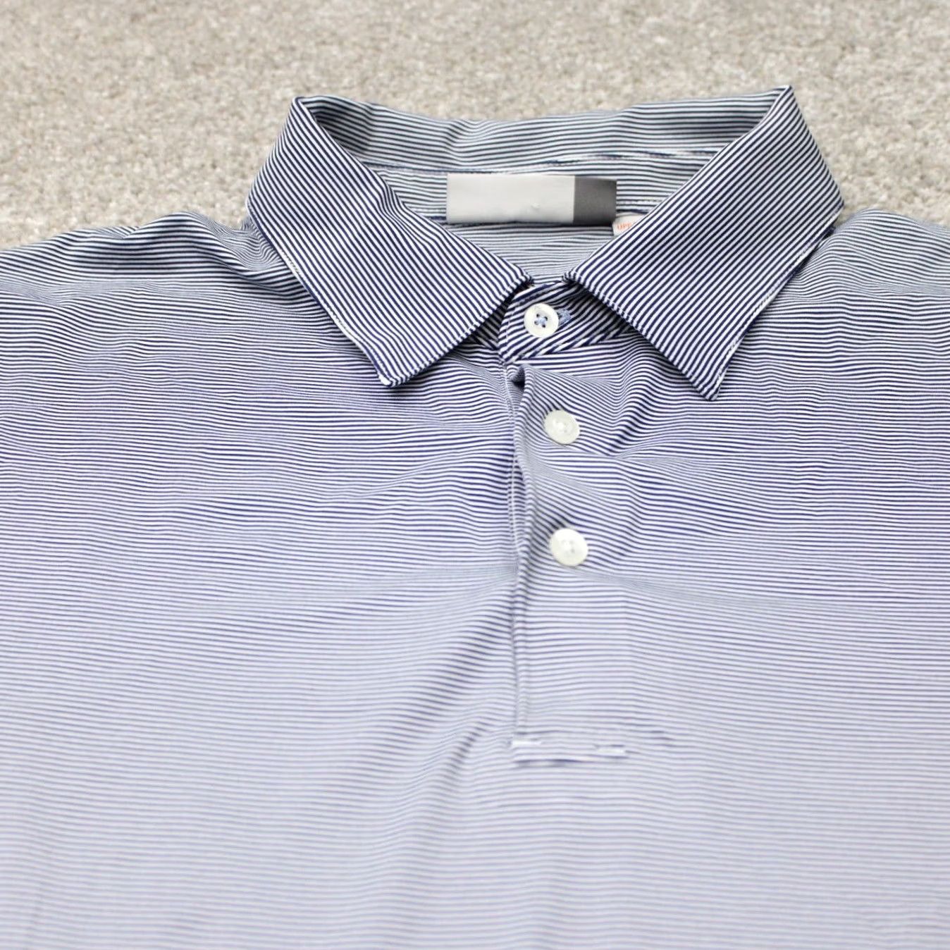 KJUS Kjus Shirt Men 54 XL Blue/White Soren Stripe Polo Stretch Short Sleeve Pullover Polo Shirt Size US XL / EU 56 / 4 - 6 Thumbnail