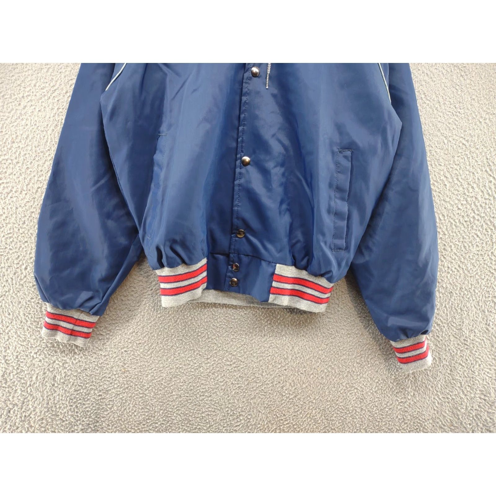 Vintage VINTAGE West Wind Mens Snap Up Satin Bomber Style Hooded Jacket S Jacket Bomber 90s retro Mens Size US S / EU 44-46 / 1 - 2 Thumbnail