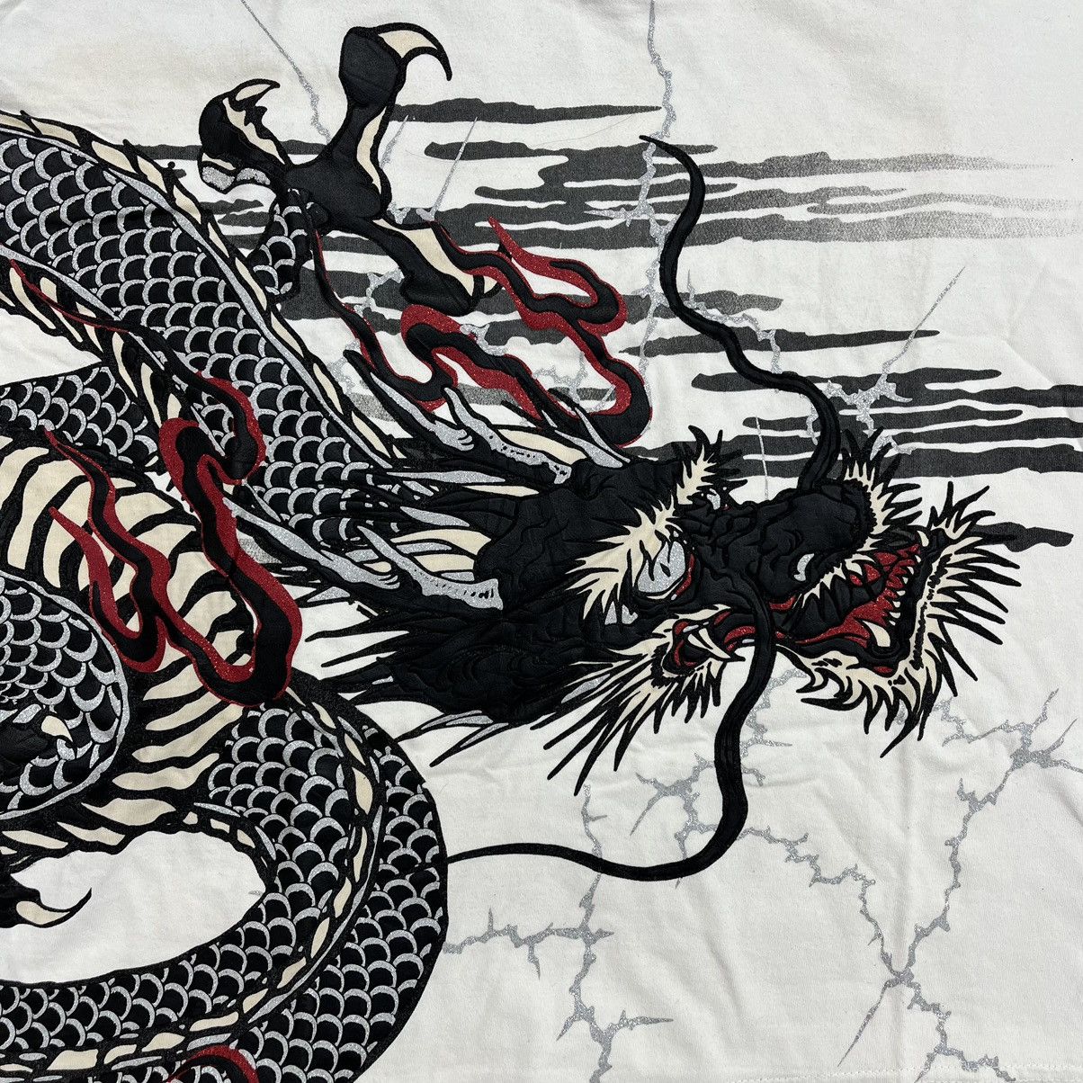 Japanese Brand Cute All Sukajan Dragon Sakura Polo Shirt Size US L / EU 52-54 / 3 - 9 Thumbnail