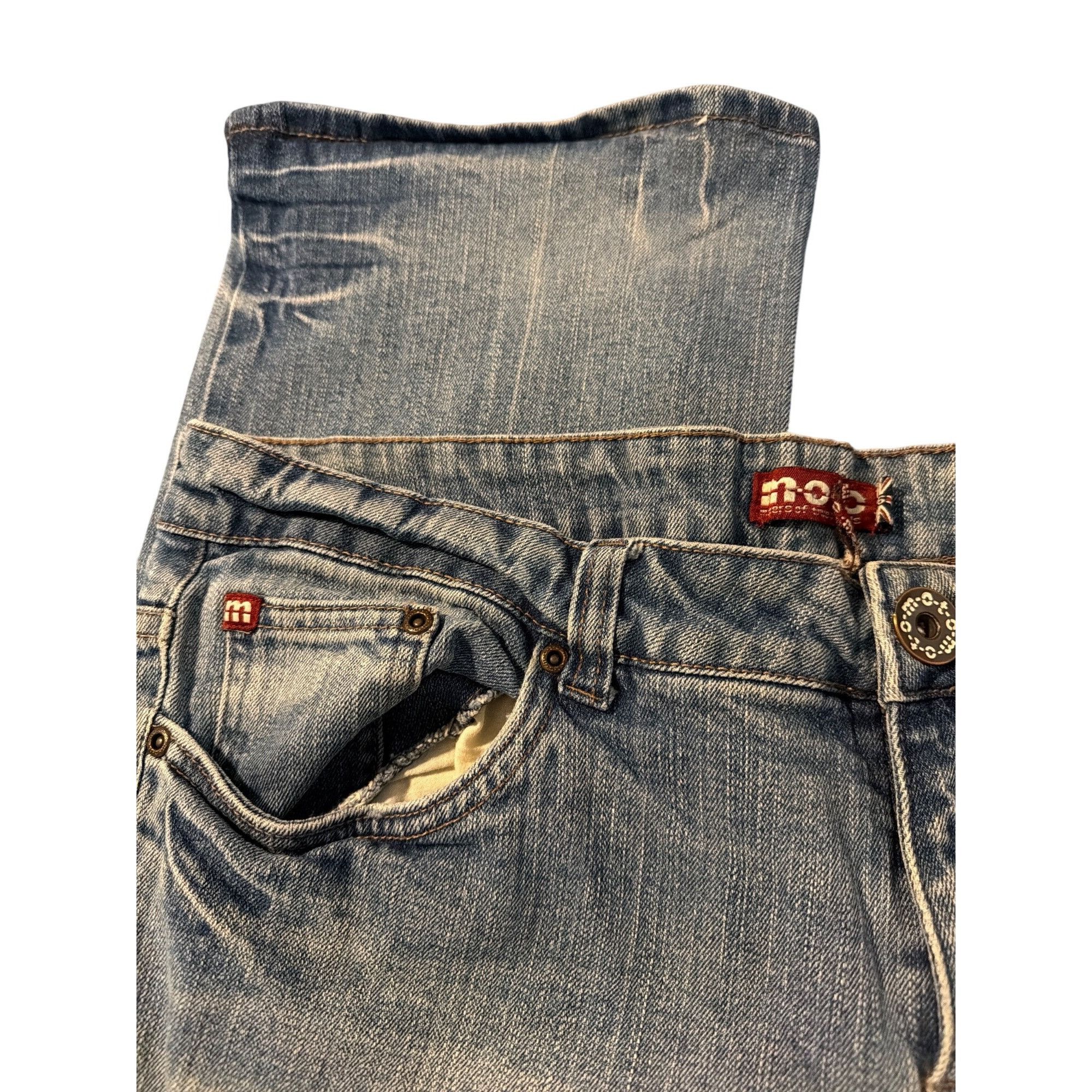 Other Made of True Originals Moto Woodstock Blue Denim Jeans Strai Size 32" / US 10 / IT 46 - 2 Thumbnail