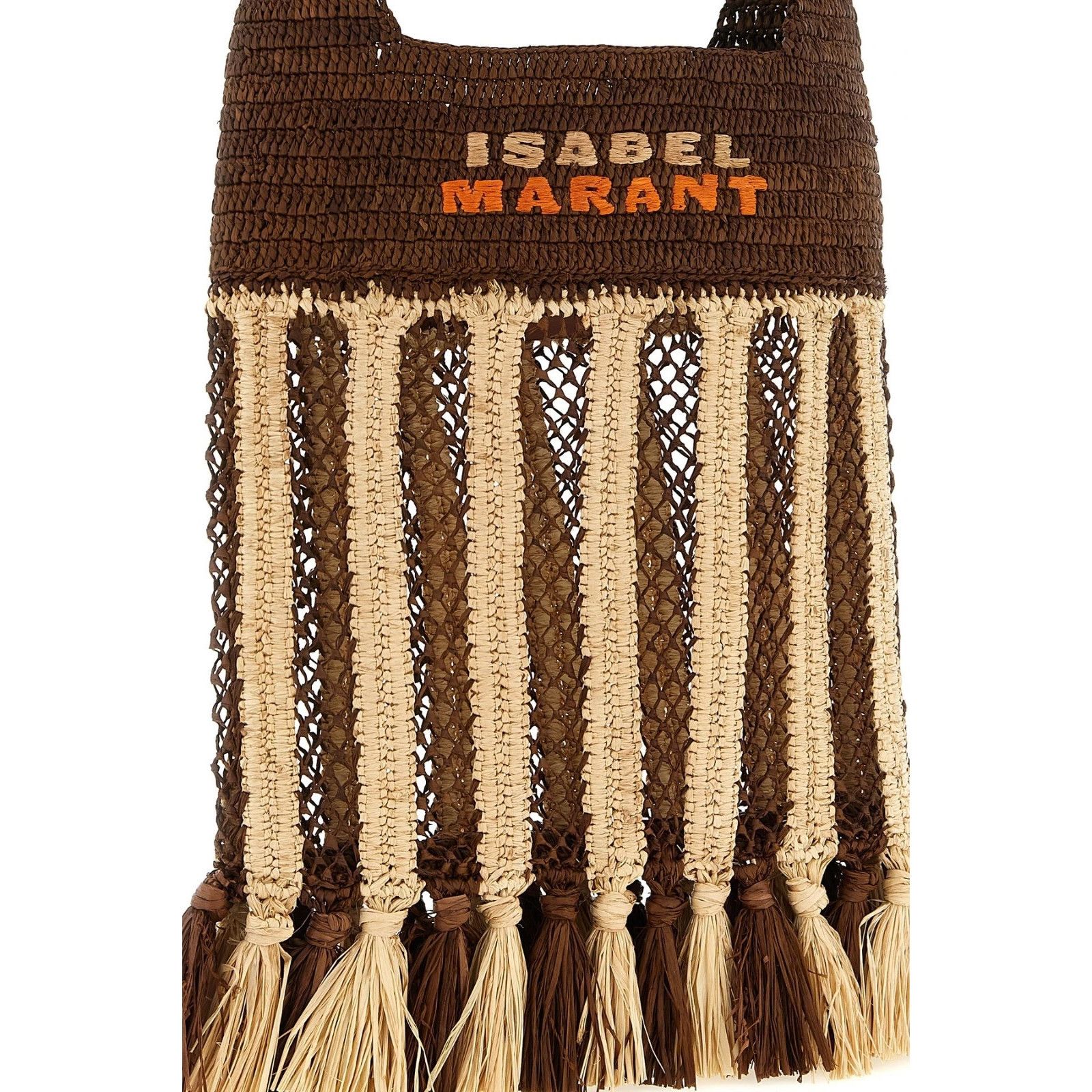 Isabel Marant ISABEL MARANT Praia Small Brown Raffia Shoulder Bag New & Au Size ONE SIZE - 3 Thumbnail
