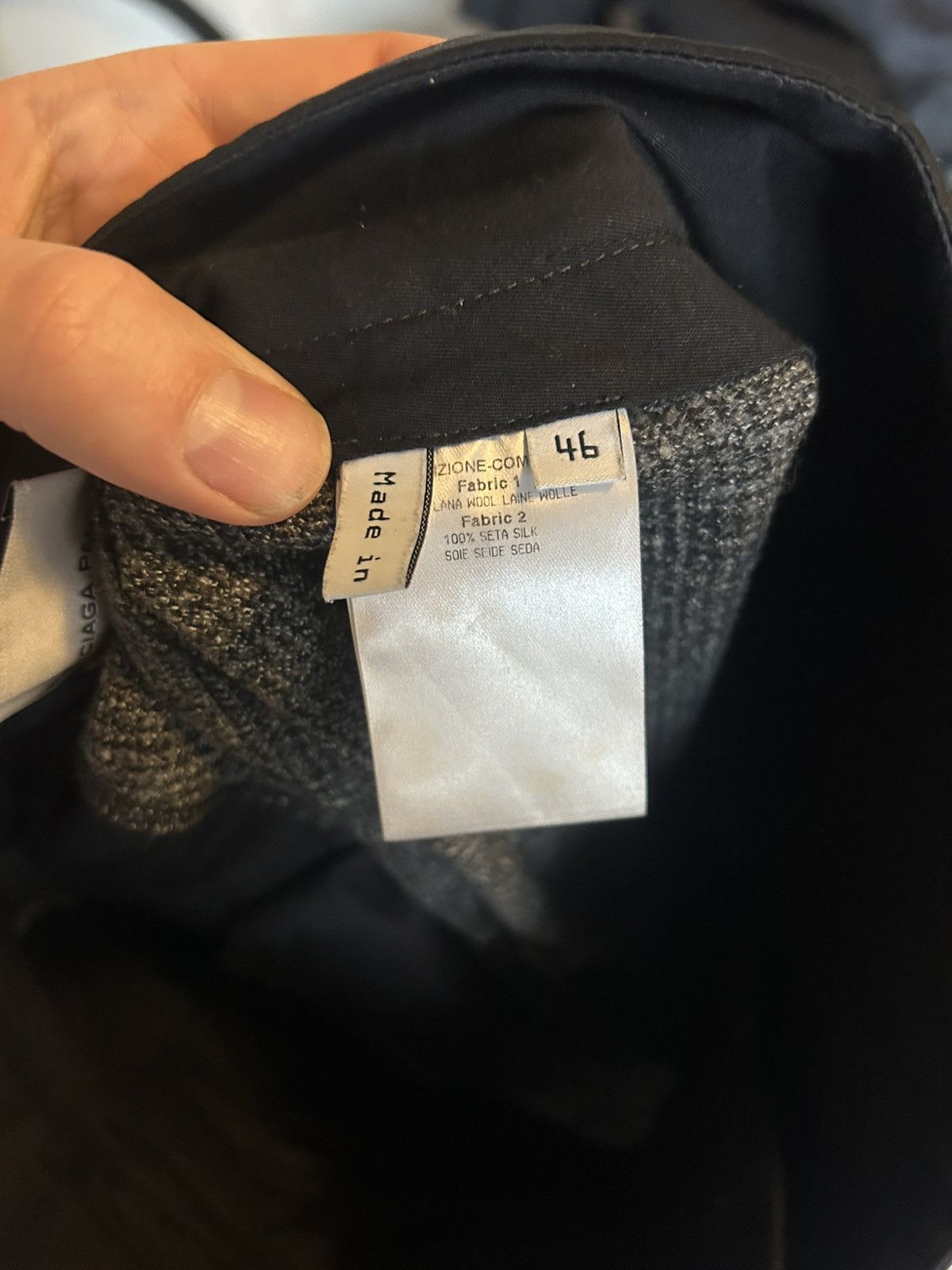 Balenciaga Balenciaga Slim-Fit Wool Trousers with Button Detail Size US 30 / EU 46 - 11 Thumbnail