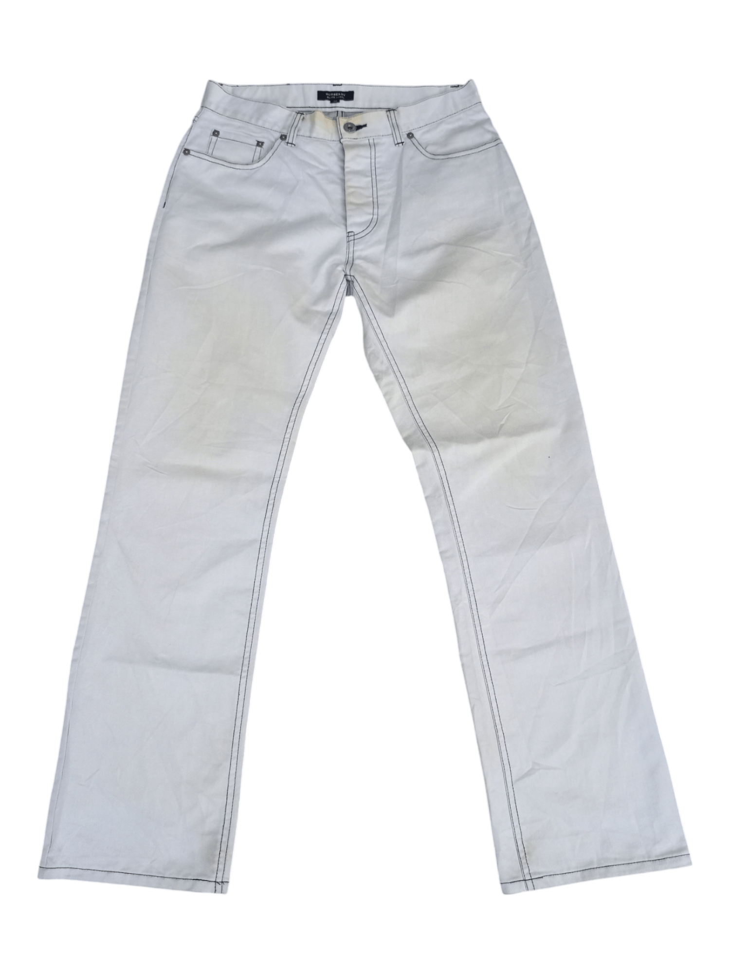 Burberry Burberry Black Label Dirty Faded White Pants Size US 28 / EU 44 - 1 Thumbnail