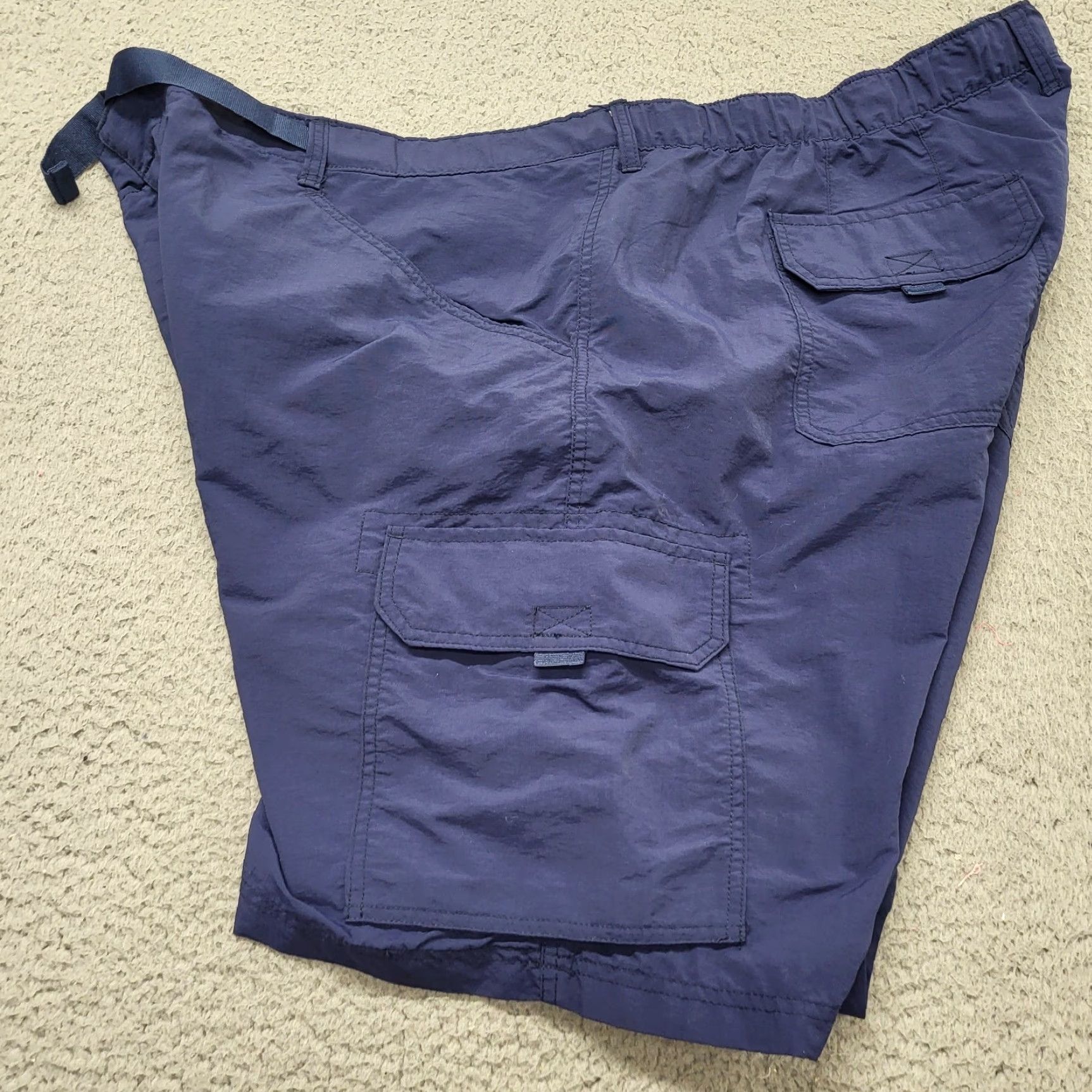 Lands' End Lands' End Shorts Men's 3XL Blue Belted Cargo Hiking Boating Outdoors Fishing Pockets Cargo Short Regular Mens Blue 3XL Lands' End Size US 39 - 4 Thumbnail