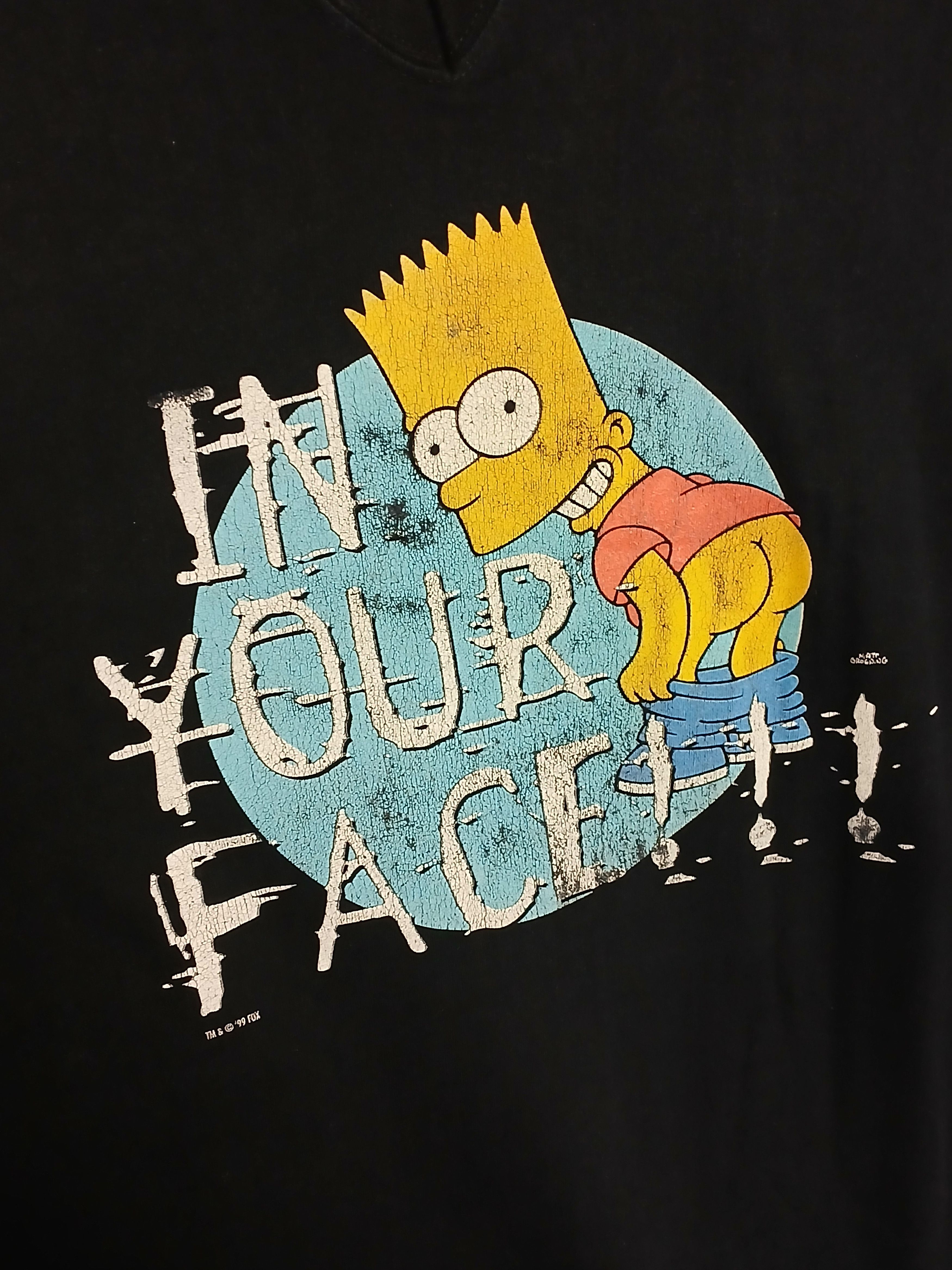 Cartoon Network × The Simpsons × Vintage Vintage The Simpsons Bart Simpson T-Shirt Size US XL / EU 56 / 4 - 3 Thumbnail