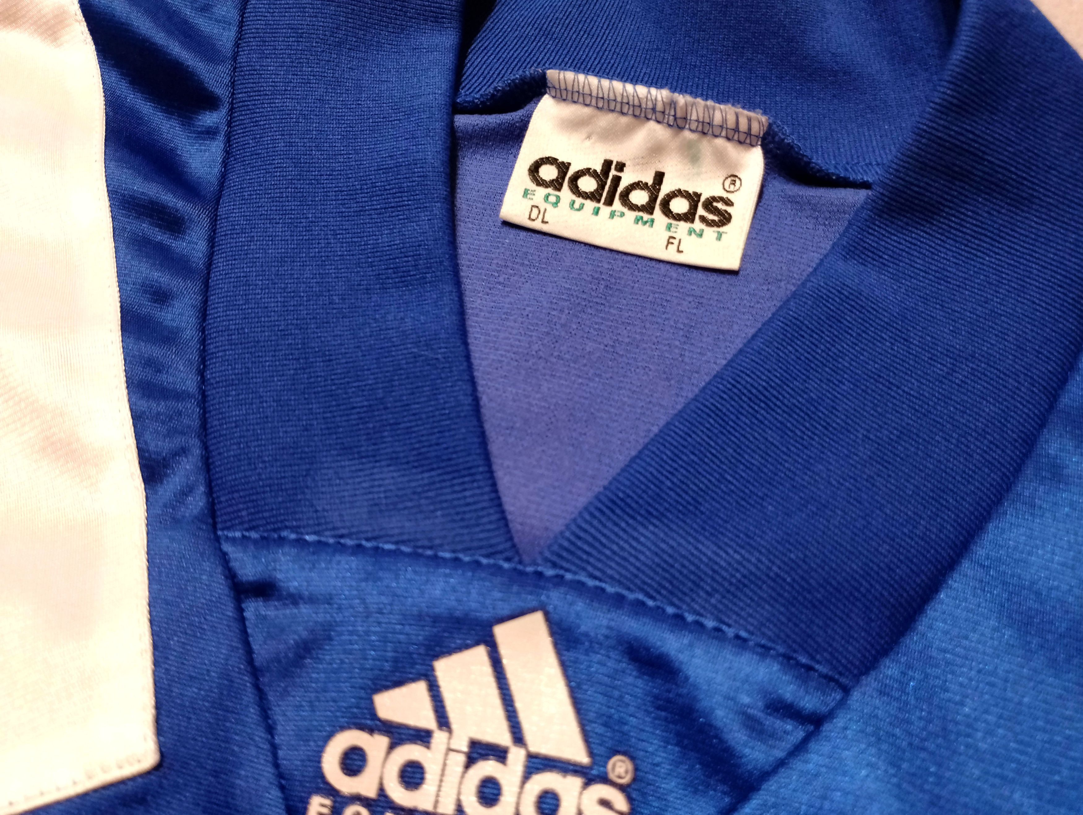 Adidas 1990s Adidas Equipment Football Jersey #3 France Size L Size US L / EU 52-54 / 3 - 7 Thumbnail