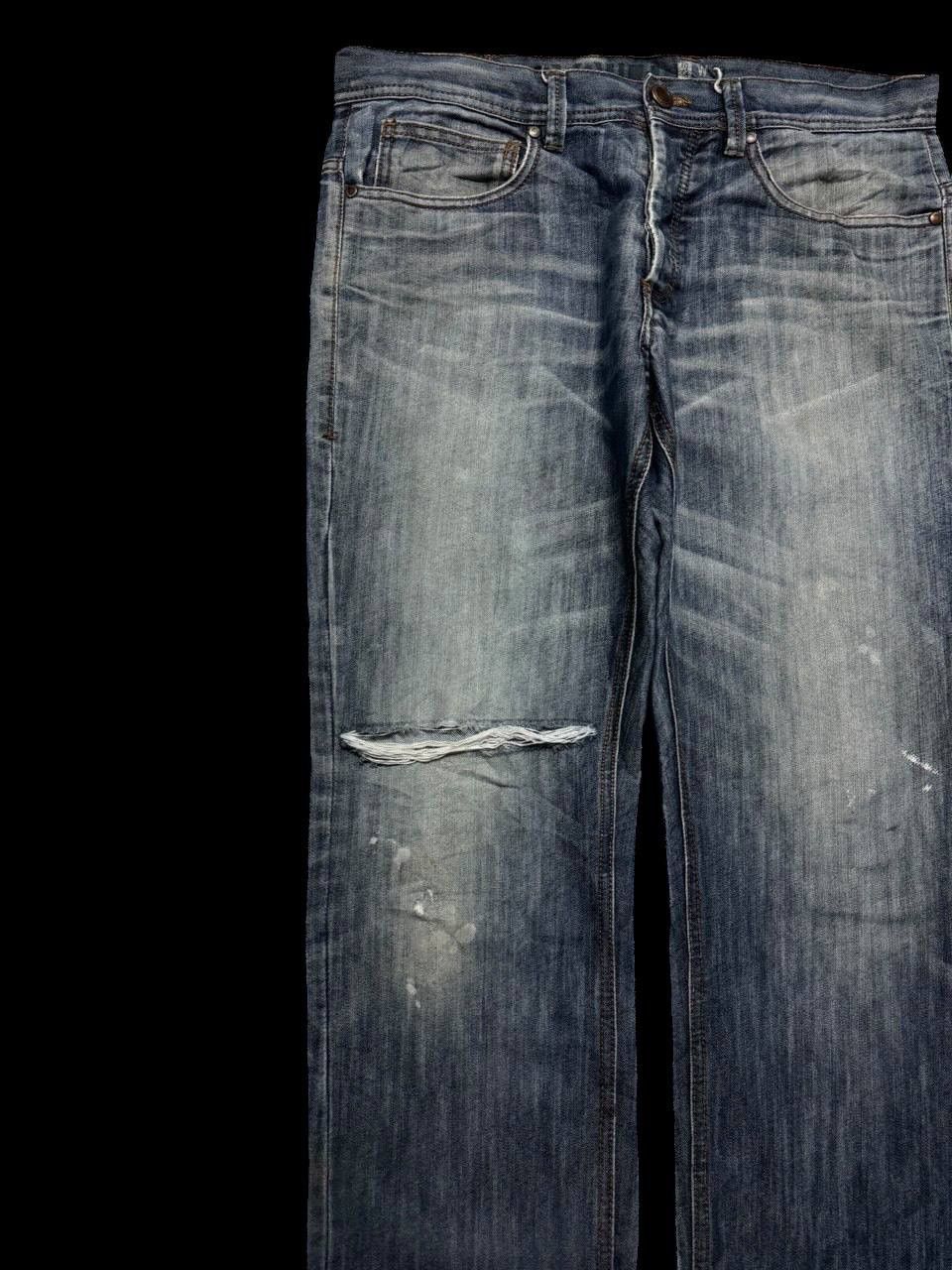 Kapital THRASHED Japanese Jules Denim Regular Faded Distress Ripped Size US 34 / EU 50 - 4 Thumbnail