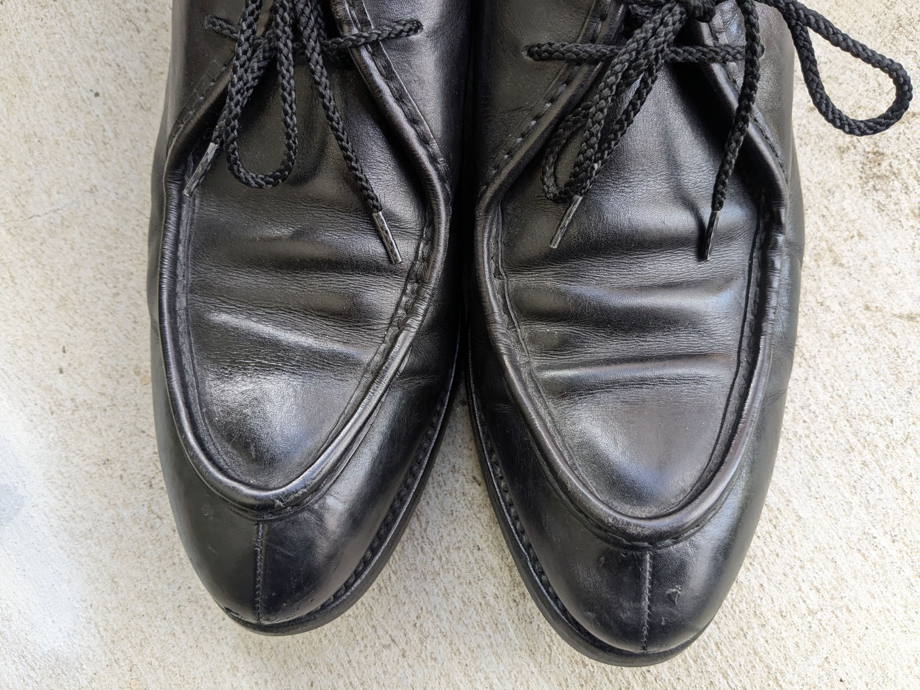 Prada Prada Split Toe Oxfords Derby's Black 11 Leather Bluchers Size US 11 / EU 44 - 5 Thumbnail