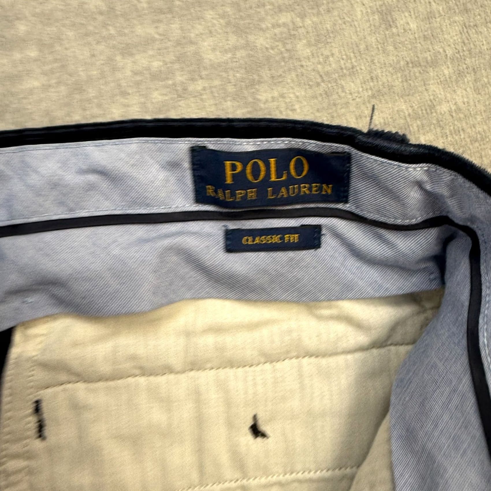 Polo Ralph Lauren Polo Ralph Lauren Pants Mens 34x32 Navy Corduroy Classic Fit Trousers Chino Straight Front Size US S / EU 44-46 / 1 - 7 Thumbnail