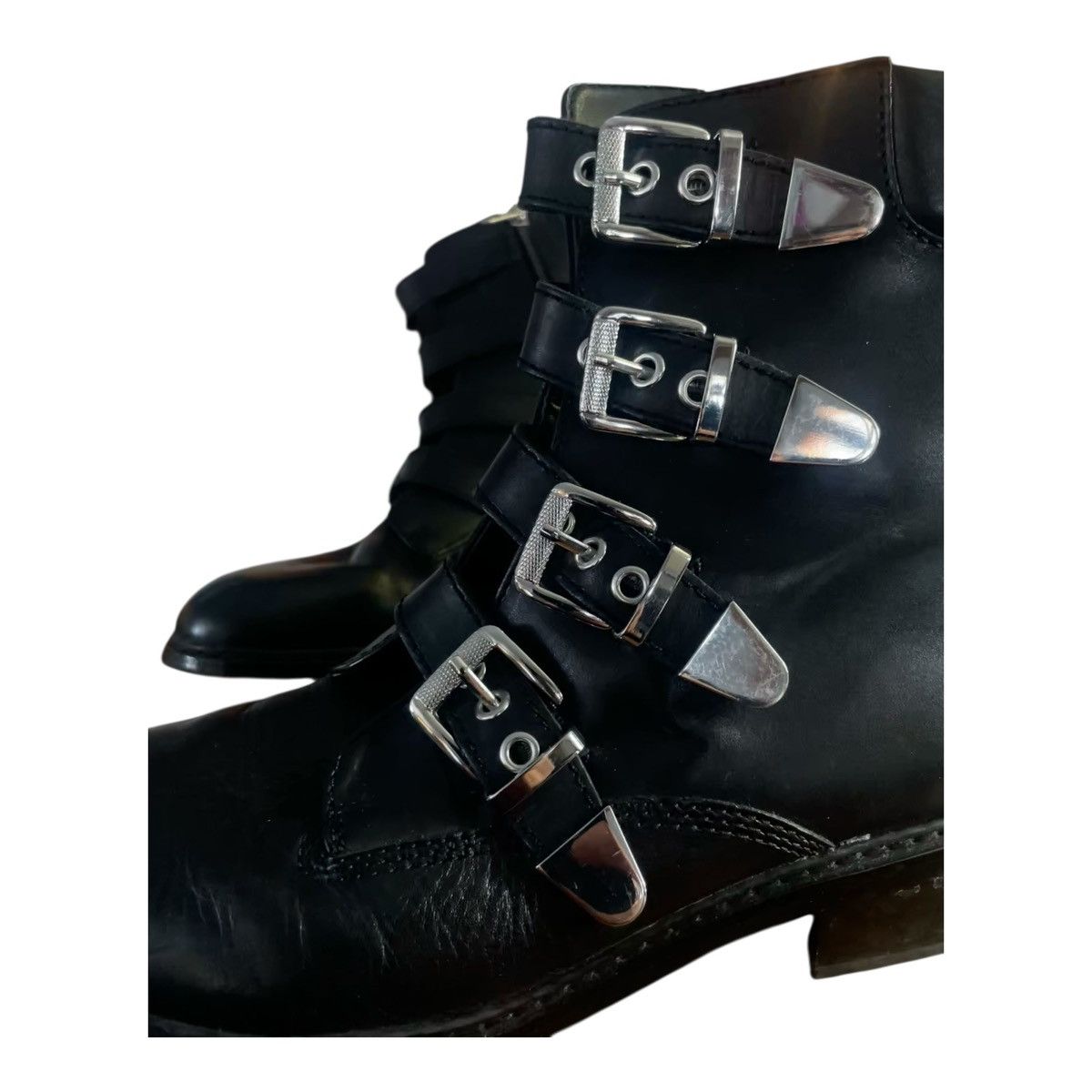 Marc Fisher Marc Fisher Diante Black Leather Buckle women’s Ankle Boots Size US 9 / IT 39 - 9 Thumbnail