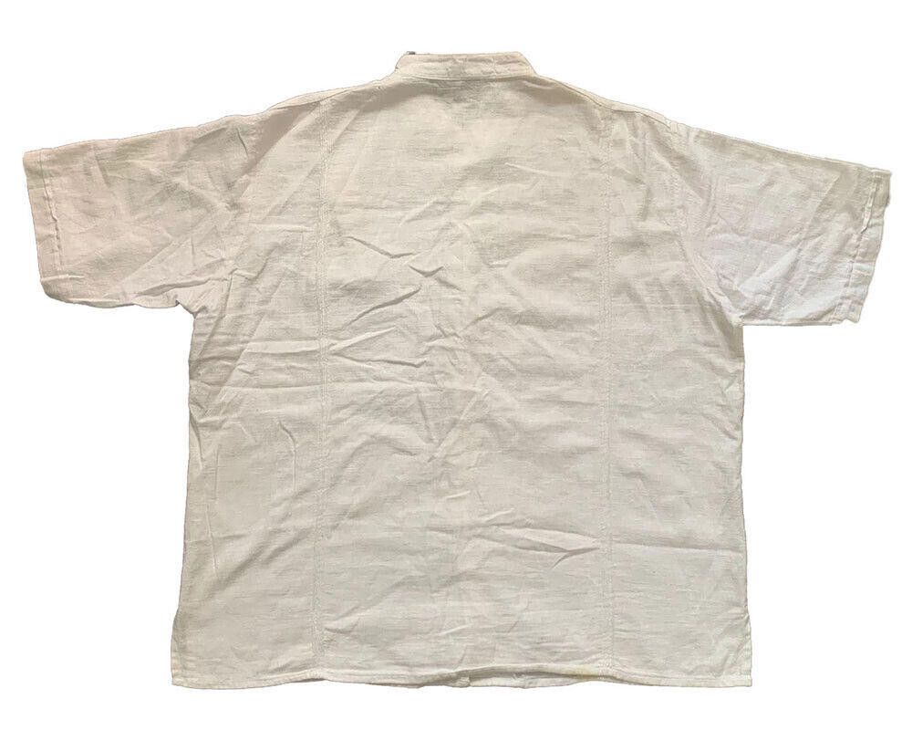Designer Pre Owned White Mens Guayabera Shirt M Size US M / EU 48-50 / 2 - 3 Thumbnail