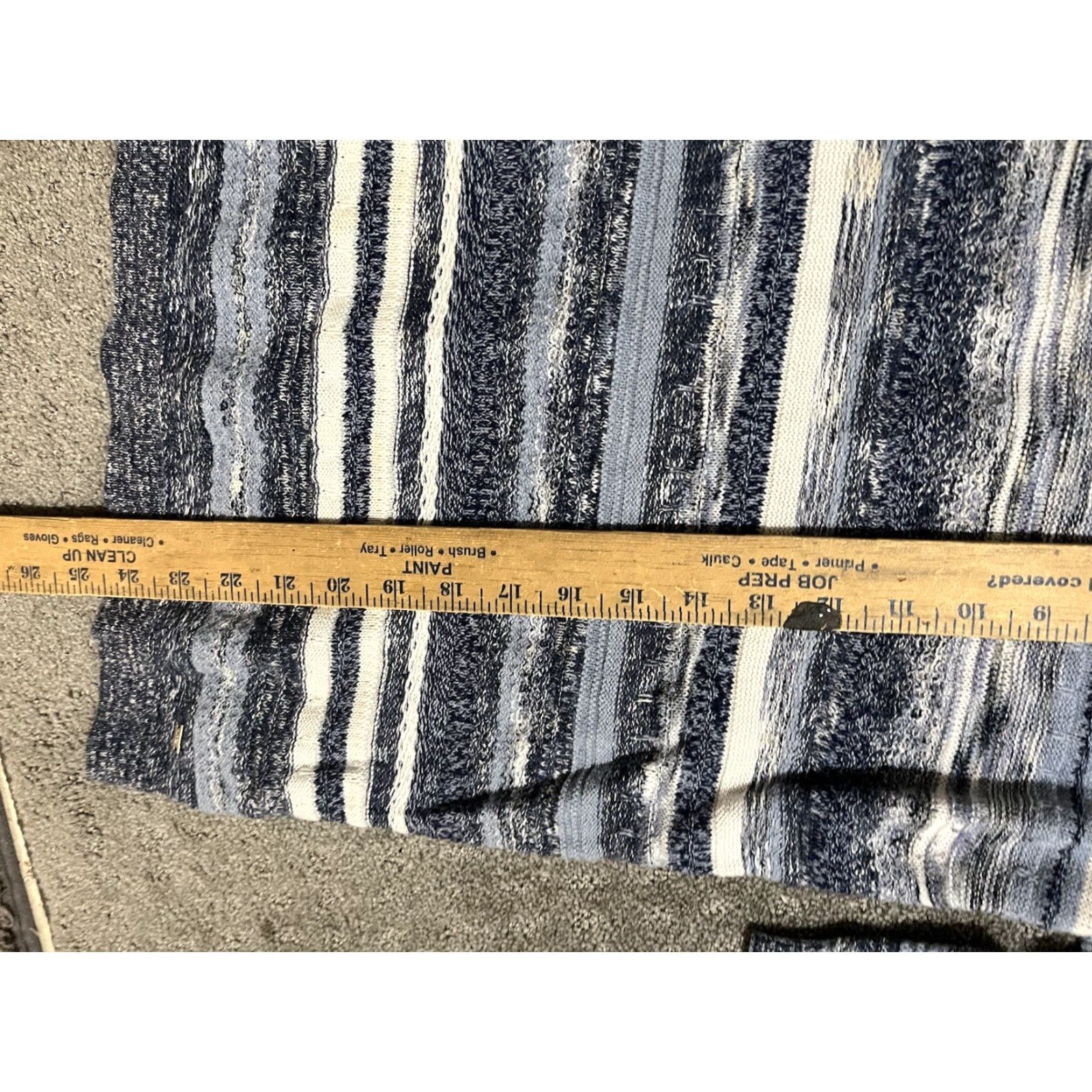 Tommy Hilfiger VINTAGE Tommy Hilfiger Blue Stripe Pullover Sweater Women Large 3/4 Sleeve Casual Size L / US 10 / IT 46 - 5 Thumbnail