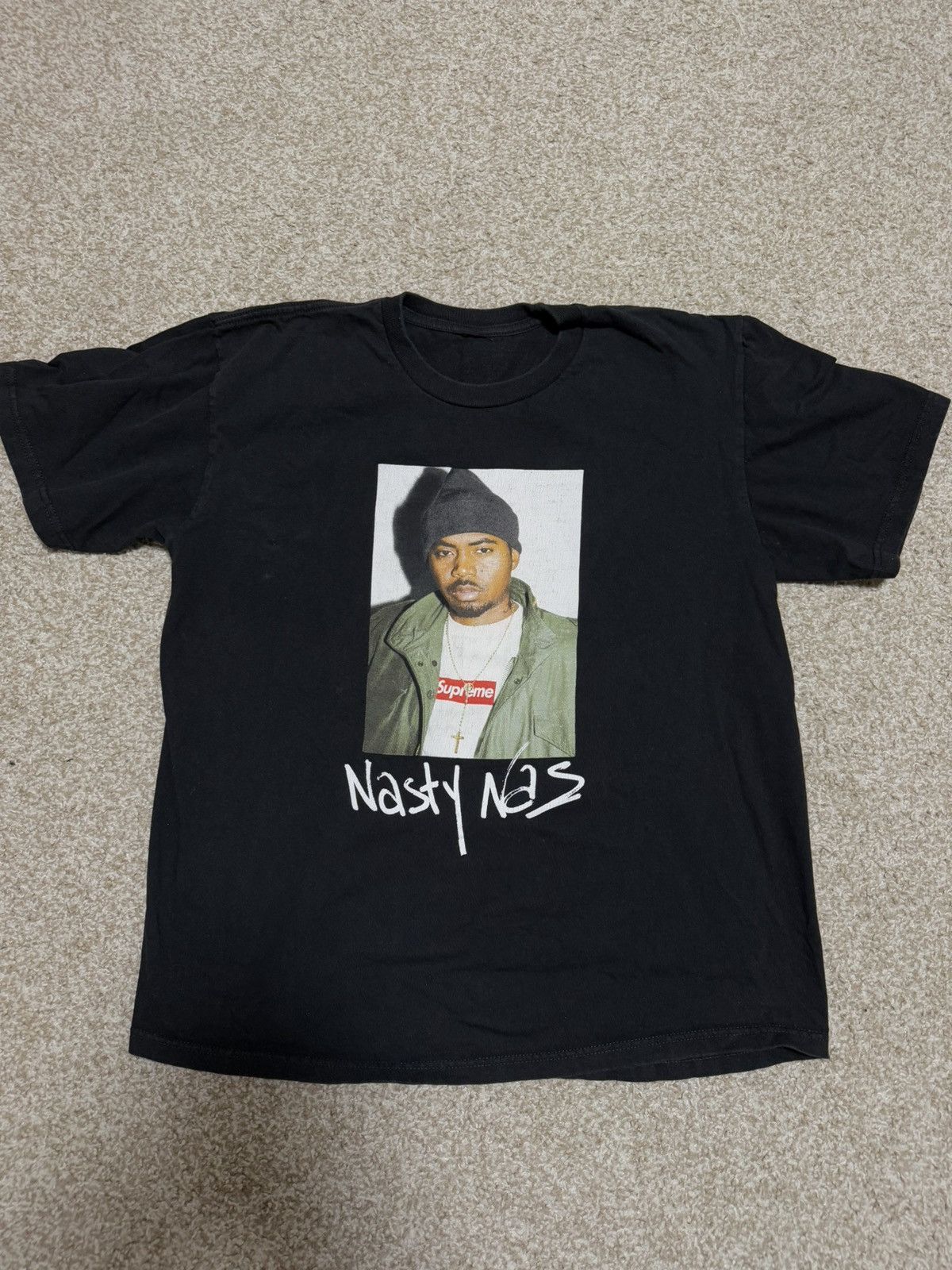 Rap Tees Supreme Supreme Nas Photo Tee Grailed