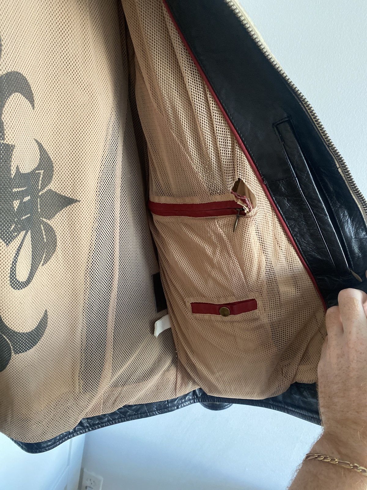 M. Julian × Wilsons Leather Two-Tone black and cream leather moto jacket Size US M / EU 48-50 / 2 - 3 Thumbnail