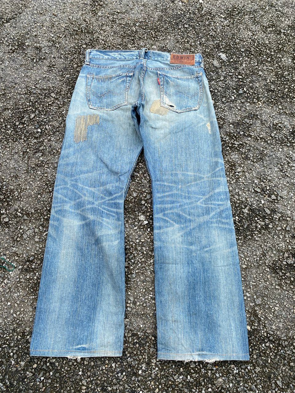 Edwin VINTAGE EDWIN EXCLUSIVE VINTAGE PATCHWORK DISTRESSED DENIM Size US 31 - 4 Thumbnail