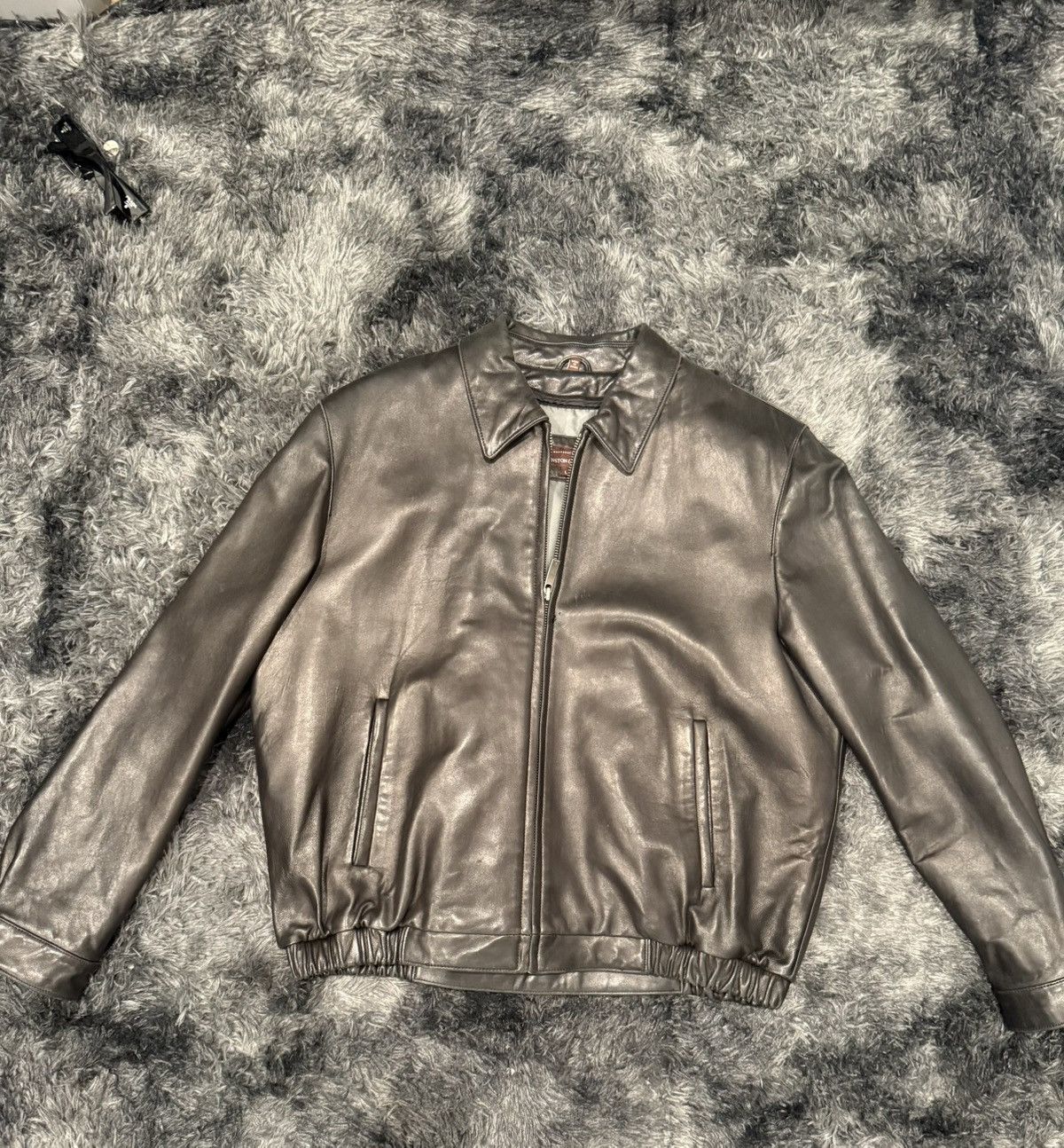 Vintage Leather Jacket Size US L / EU 52-54 / 3 - 1 Thumbnail